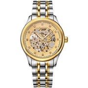 New Foreign Trade Luminous Mechanical Watches, Automatic Hollowing, Men's Fashion Trend, Steel Machinery Watches